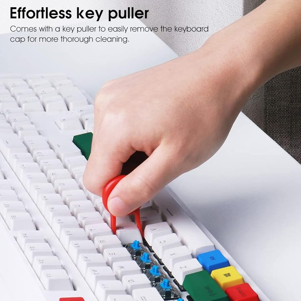 ZORBES 5 in 1 Reusable Cleaning Brush Kit for Earbud,Keyboard,Earbud Case Including Nylon Bristles, Flocking Sponge, High-density Brush, Metal Pen Tip and Keycap Puller-Black ZORBES 5 in 1 Reusable Cleaning Brush Kit for Earbud,Keyboard,Earbud Case Including Nylon Bristles, Flocking Sponge, High-density Brush, Metal Pen Tip and Keycap Puller-Black